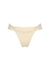 Nelblu Flora Wide Strap Bikini Bottom In Butter