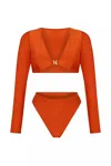 Nelblu Inocencia V-neck Two-piece Swimsuit In Sumattra