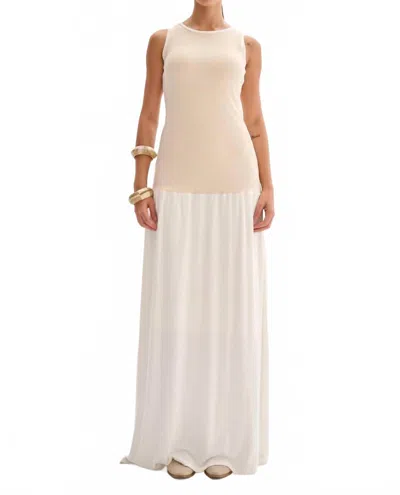 Nelblu Liz Maxi Dress In Offwhite In Neutral