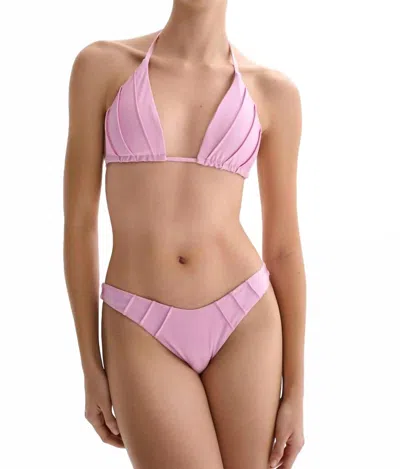 Nelblu Morpho Adjustable Triangle Top In Ibrido In Pink