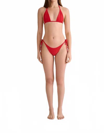 Nelblu Sol Bikini Bottoms In Rojo In Red