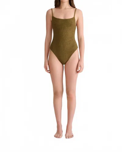 Nelblu Tierra One Piece Swimsuit In Olivo In Green