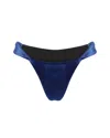 Nelblu Travesia Low Rise Bikini Bottom In Blue Velvet