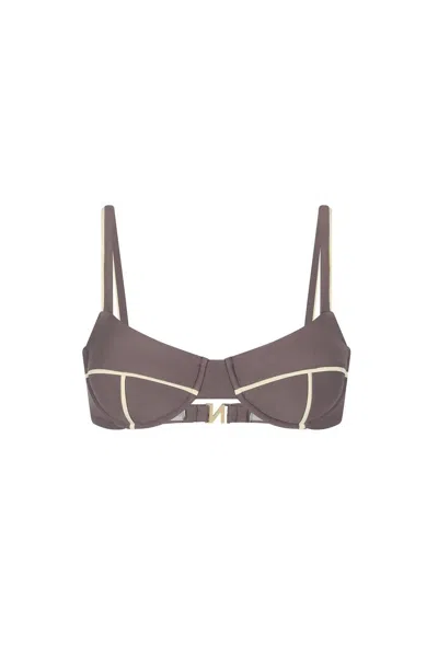 Nelblu Women's Agua Bikini Top In Lanzarote In Gray