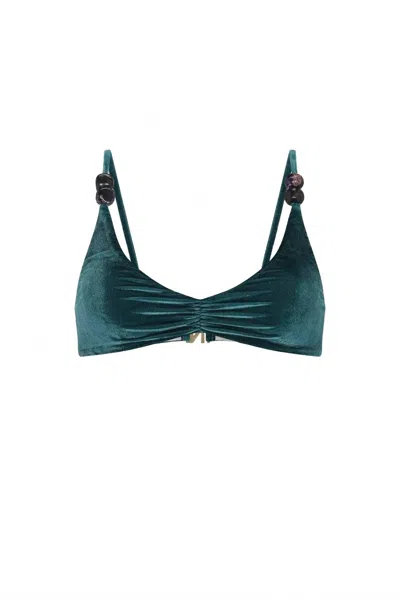 Nelblu Women's Brillo Bralette Bikini Top In Sequoia In Blue