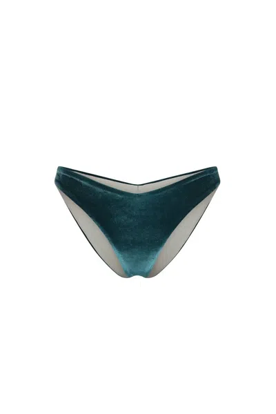 Nelblu Women's Brillo Cheeky Bikini Bottom In Sequoia In Green