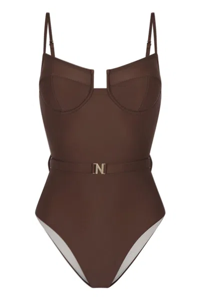 Nelblu Women's Brown Arena One Piece Arabica