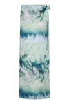 Nelblu Women's Green Pareo Pareos Print Sage In Green