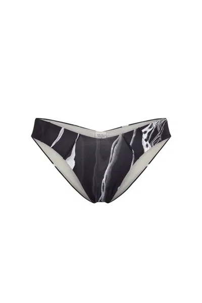 Nelblu Women's Morpho Cheeky Bikini Bottom In Print Negro In Multi