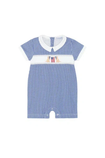 Nellapima Babies'  American Pups Boys Romper In Blue