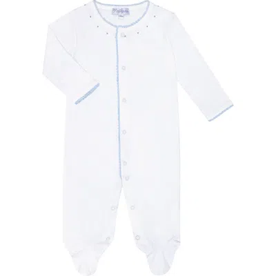 Nellapima Babies'  Blue Crochet Footie