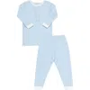 Nellapima Blue Gingham Baby Pajamas In Blue