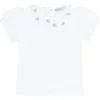 Nellapima Blue Heart Print Tee In White