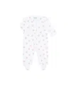 Nellapima Blue Heart Print Zipper Footie - Baby In Pink Heart Print
