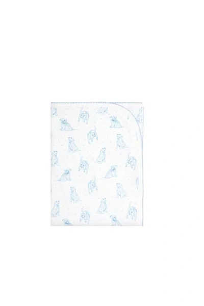 Nellapima Blue Puppy Love Print Blanket