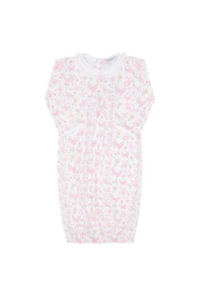 Nellapima Babies'  Butterflies Print Gown In Pink