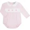 Nellapima Charming Bows Embroidery Bubble Ls In Pink