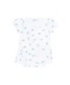 Nellapima Girls' Blue Heart Print Onesie Dress - Baby