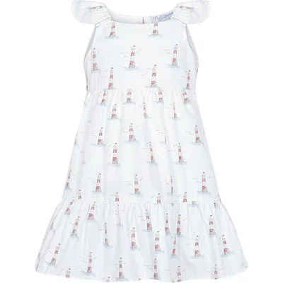 Nellapima Babies'  Lighthouse Woven Summer Dress In White