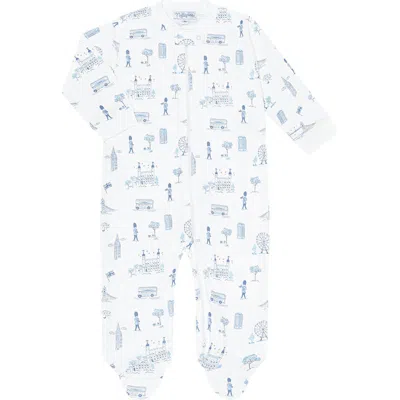 Nellapima Babies'  London Toile Zipper Footie In Multi