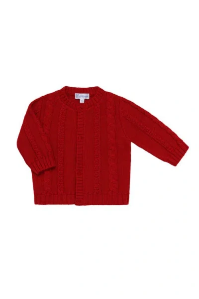 Nellapima Babies'  Nella Knit Cardigan In Red