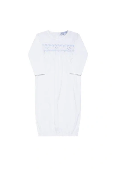 Nellapima Babies'  Nella Smocked Boy Gown In White