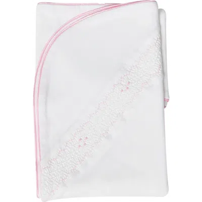 Nellapima Nella Smocked Girl Blanket In Pink