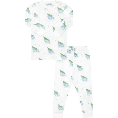 NELLAPIMA NELLAPIMA PIMA COTTON CHRISTMAS MERRY SLEIGHS PAJAMA