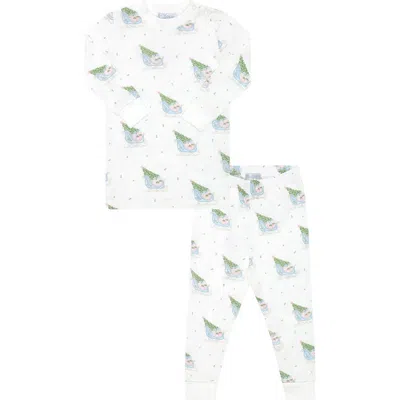 NELLAPIMA NELLAPIMA PIMA COTTON CHRISTMAS MERRY SLEIGHS PAJAMA