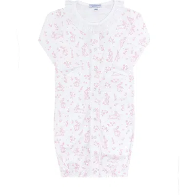 Nellapima Babies'  Pink Bunny Toile Converter Gown