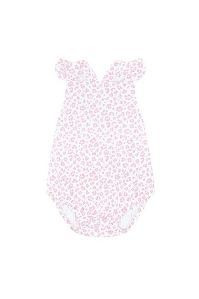 Nellapima Babies'  Pink Cheetah Print Ruffle Bubble