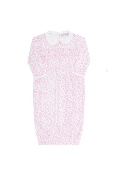 Nellapima Babies'  Pink Cheetah Print Smocked Gown