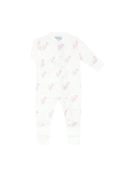 Nellapima Babies'  Pink Elephant Coverall In White