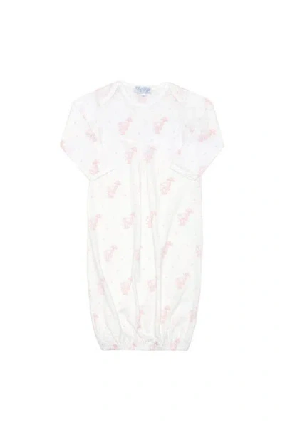 Nellapima Babies'  Pink Elephant Gown In White