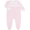 Nellapima Pink Gingham Smocked Footie In Pink