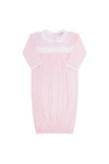 Nellapima Pink Gingham Smocked Gown In Pink