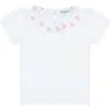 Nellapima Pink Heart Print Tee In White