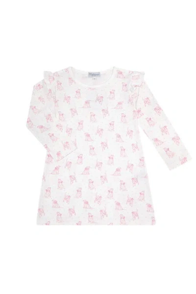 Nellapima Babies'  Pink Puppy Love Print Playtime Dress
