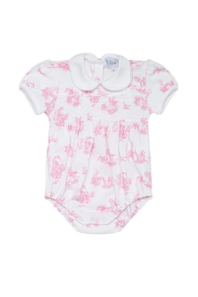 Nellapima Babies'  Pink Toile Smocked Bubble