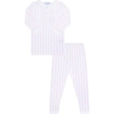 Nellapima Kids'  Pink Twirls Pajamas In White