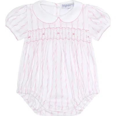 Nellapima Babies'  Pink Twirls Smocked Bubble