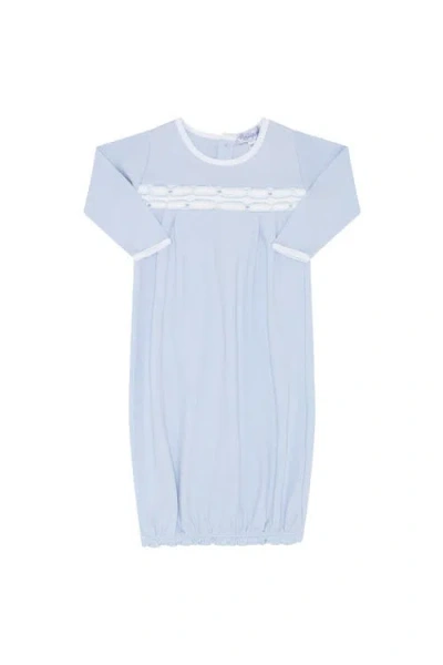Nellapima Babies'  Signature Smocked Boys Gown In Blue