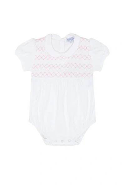Nellapima Babies'  Signature Smocked Girls Bubble In White