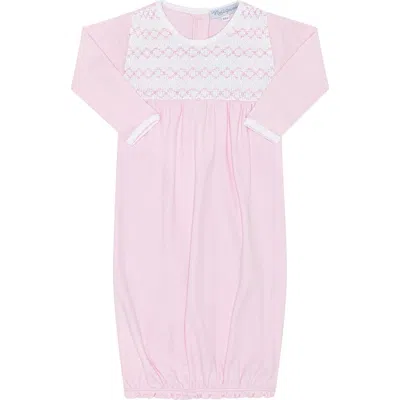 Nellapima Babies'  Signature Smocked Girls Gown In Pink