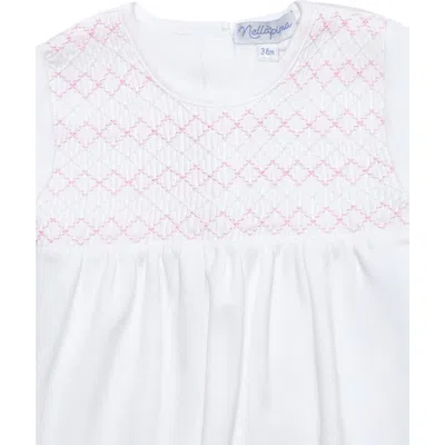 Nellapima Babies'  Signature Smocked Girls Gown In White