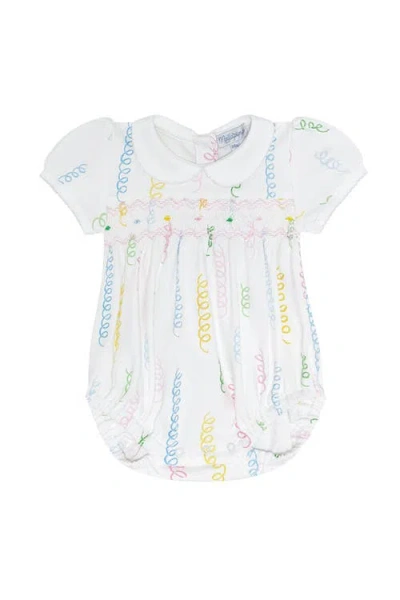 Nellapima Babies'  Spirals Print Smocked Bubble In White