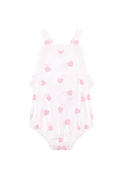 Nellapima Babies'  Sweetheart Woven Summer Bubble In Pink