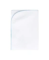 Nellapima Unisex Basket Weave Blanket - Baby In Blue Picot Trim