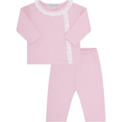 Nellapima Kids'  Vermont Ruffle Jacquard Set In Pink