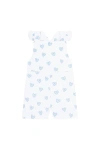 Nellapima Blue Heart Print Romper In White